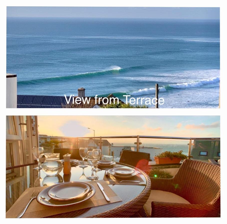 Sea & Coastal Views From Lrg Sun Terrace G Bay Overlooks Fistral Desirable Location Sleeps & Dines 6 Which Includes Sofabed 2 Bathrooms Al Fresco Dining Smart Tv Private Parking 2 Cars Sat-sat Only April-nov Plea Apartment Newquay (Cornwall)
